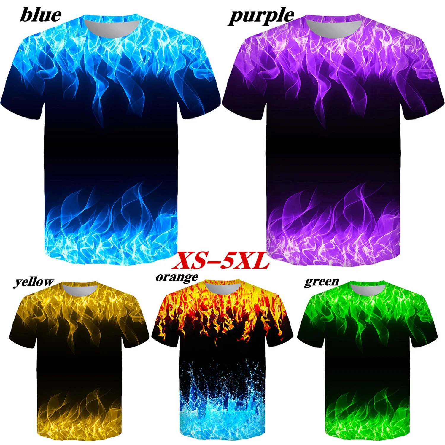 Men's Fashion Cool Flame 3D Printed T Shirt Hipster Short Sleeve Casual Loose T-Shirt Summer Tee Shirt
Men's Fashion Cool Flame 3D Printed T Shirt Hipster Short Sleeve Casual Loose T-Shirt Summer Tee Shirt