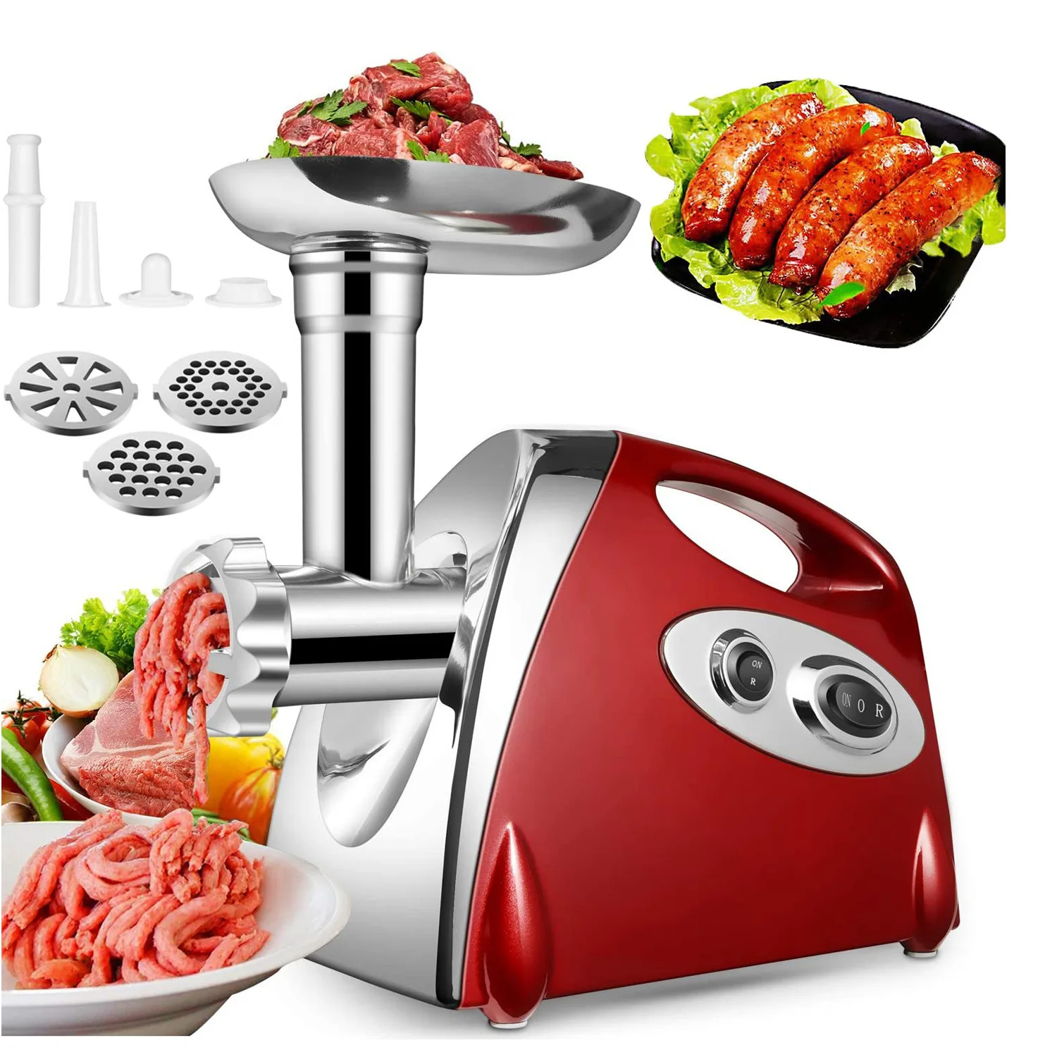 220V/110V Electric Meat Grinder Sausage Grinder Multifunctional Meat Chopper Stuffer Maker Food Processor
220V/110V Electric Meat Grinder Sausage Grinder Multifunctional Meat Chopper Stuffer Maker Food Processor