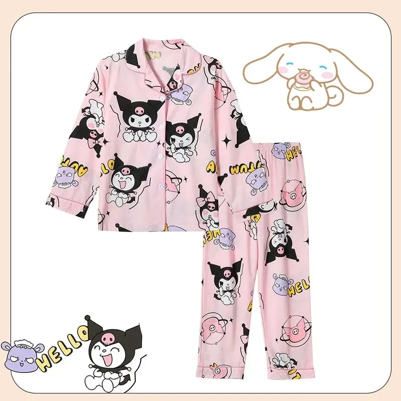 Японское аниме мультфильм Домашняя одежда Kawaii Kuromi Хлопковая пижама с длинными рукавами Cinnamoroll детская Удобная Пижама Костюм подарок
Японское аниме мультфильм Домашняя одежда Kawaii Kuromi Хлопковая пижама с длинными рукавами Cinnamoroll детская Удобная Пижама Костюм подарок