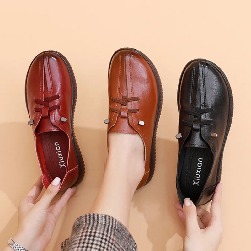 2023 Classic Leather Oxfords Shoes Ladies Laced Up Flats Women's Loafers Office Shoes Women Casual Slip On Driving Moccasins
2023 Classic Leather Oxfords Shoes Ladies Laced Up Flats Women's Loafers Office Shoes Women Casual Slip On Driving Moccasins