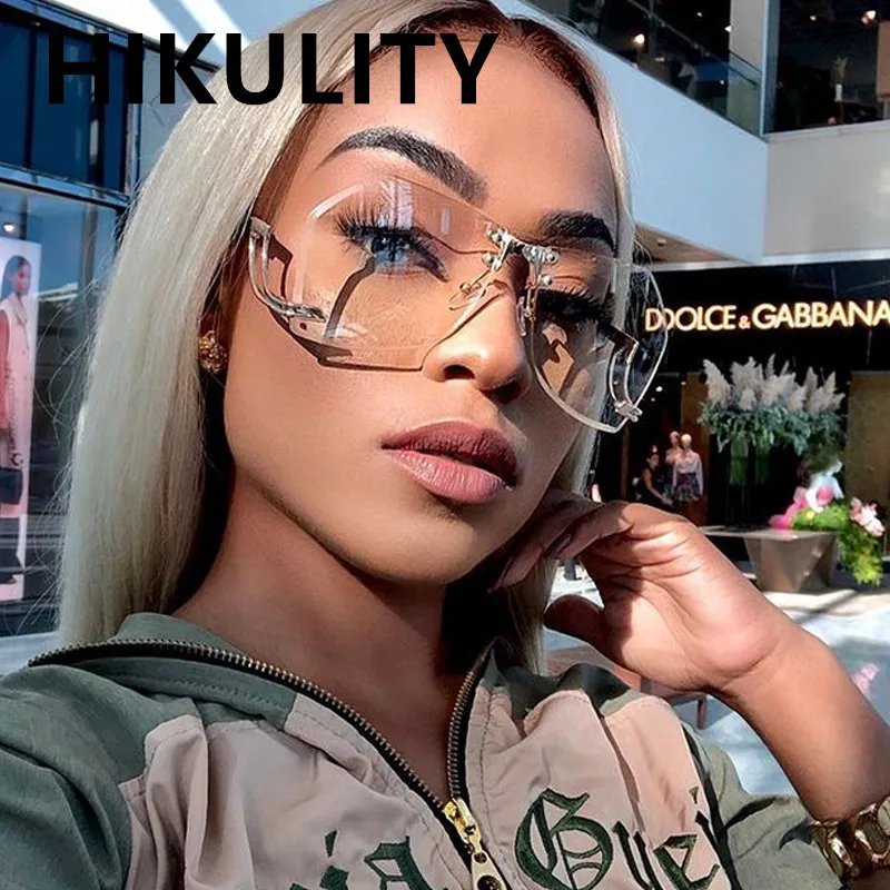 Cutting Rimless Cat Eye Sunglasses For Women Vintage Alloy Oversized Square Gradient Sun Glasses Female Hollow Bend Leg Shades
Cutting Rimless Cat Eye Sunglasses For Women Vintage Alloy Oversized Square Gradient Sun Glasses Female Hollow Bend Leg Shades