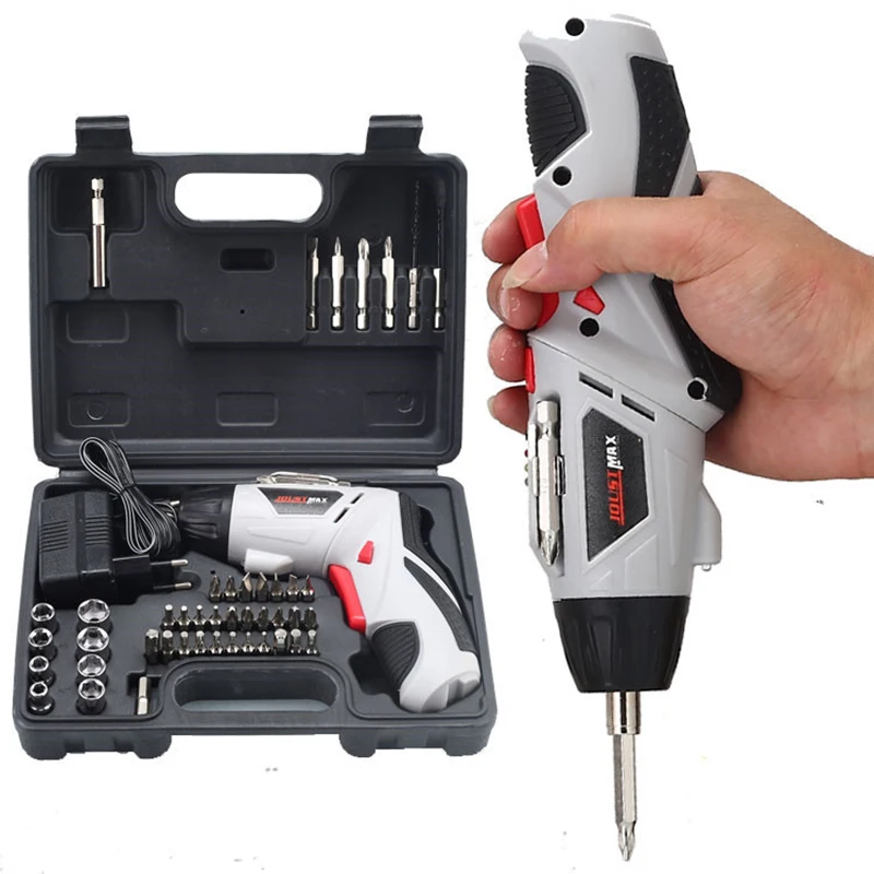 4.8V Electric Screwdriver Cordless Drill Mini Wireless Power With LED Light Multi-function DIY Power Tools With 45 Bits
4.8V Electric Screwdriver Cordless Drill Mini Wireless Power With LED Light Multi-function DIY Power Tools With 45 Bits