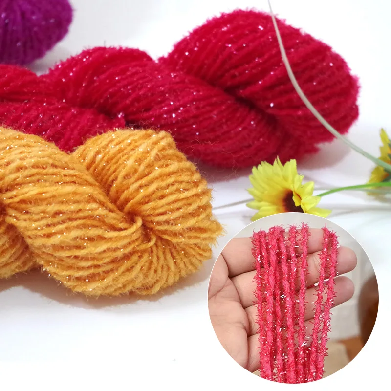 30g Acrylic Yarn Glitter Wool Hook Cushion Cross Stitch Acrylic Line High Quality Yarn for Hand Knitting Crochet Worsted Thread
30g Acrylic Yarn Glitter Wool Hook Cushion Cross Stitch Acrylic Line High Quality Yarn for Hand Knitting Crochet Worsted Thread