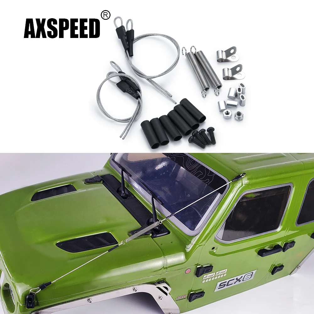 AXSPEED 1Set Steel Rope for Axial SCX6 AXI05000 1/6 RC Crawler Car Upgrade Parts Accessories
AXSPEED 1Set Steel Rope for Axial SCX6 AXI05000 1/6 RC Crawler Car Upgrade Parts Accessories