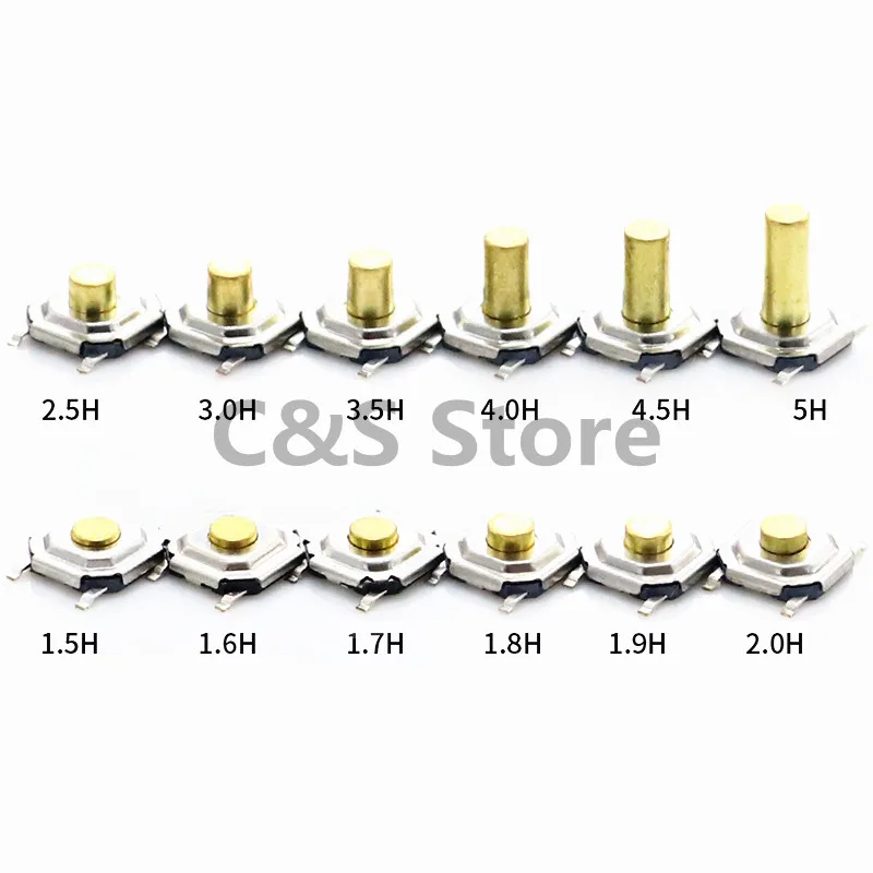 Металлические тактовые кнопки переключатели 50 шт
Металлические тактовые кнопки переключатели 50 шт