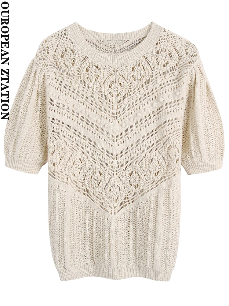 PAILETE Women 2022 fashion hollow out knitted sweater vintage o neck long sleeve female pullovers chic tops
PAILETE Women 2022 fashion hollow out knitted sweater vintage o neck long sleeve female pullovers chic tops