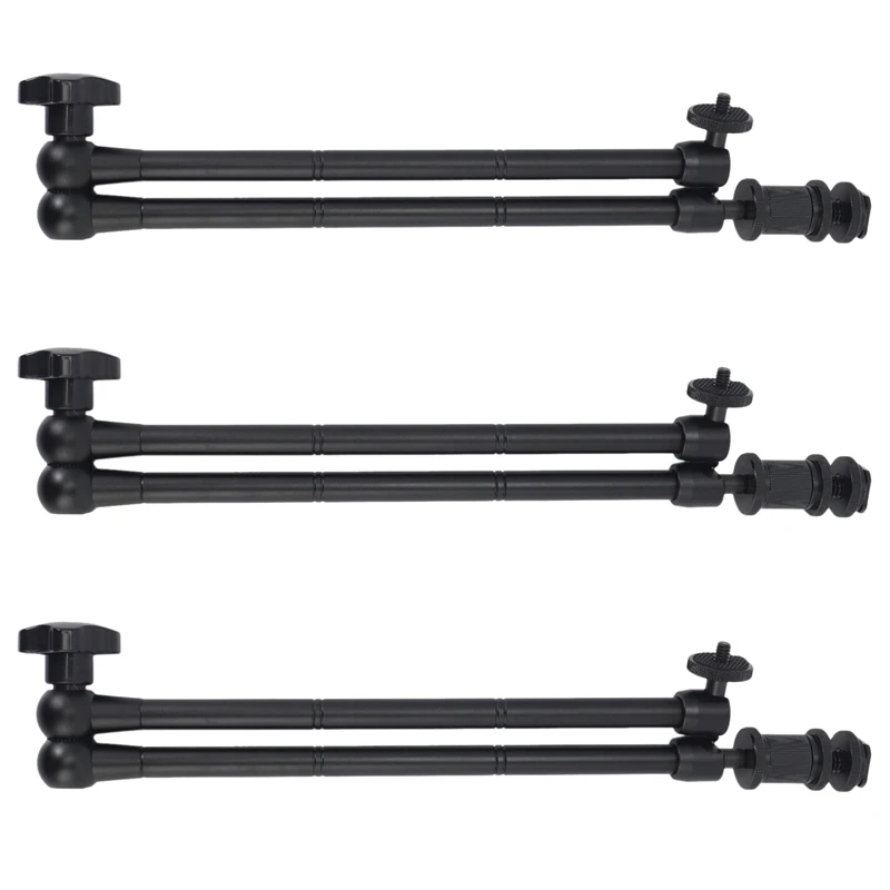 3Pcs 20Inch Adjustable Articulating Friction Magic Arm With Hot Shoe Mount For LED Light DSLR Rig LCD Monitor
3Pcs 20Inch Adjustable Articulating Friction Magic Arm With Hot Shoe Mount For LED Light DSLR Rig LCD Monitor