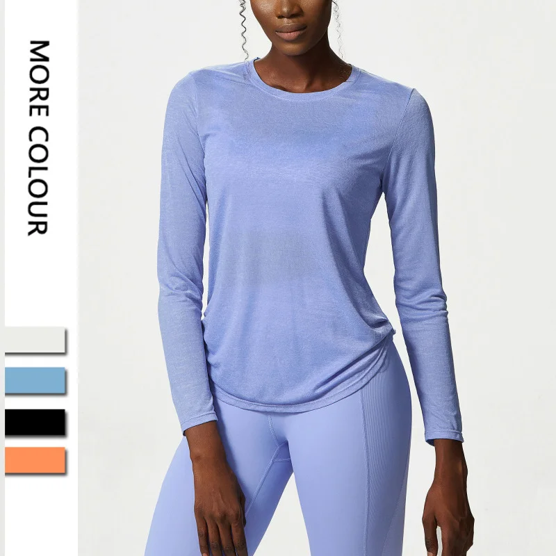 Long Sleeve Yoga Shirt Women Side Pleated Loose Workout Gym Top Breathable Quick Dry Running Sweatshirt Female Sportswear
Long Sleeve Yoga Shirt Women Side Pleated Loose Workout Gym Top Breathable Quick Dry Running Sweatshirt Female Sportswear