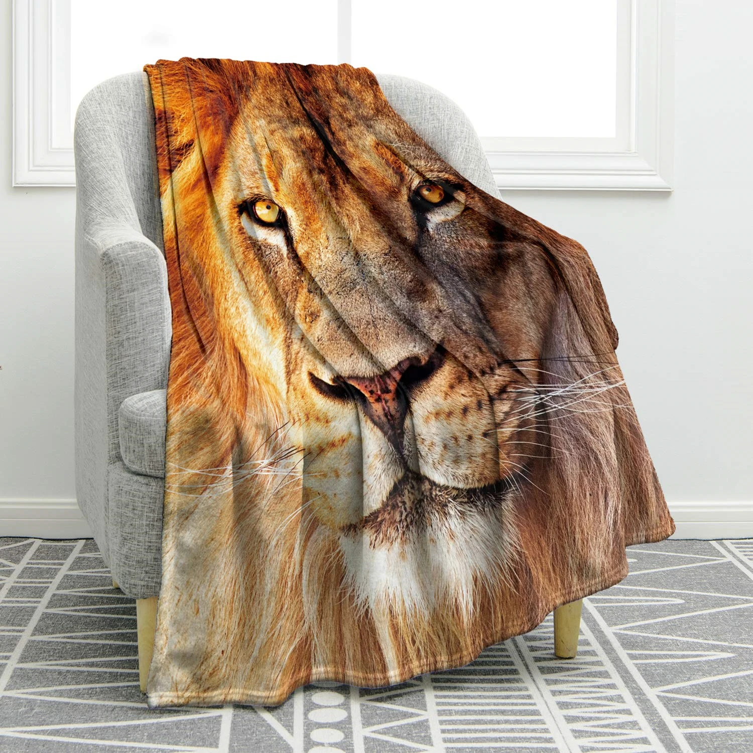 Lion Throw Blanket Soft Warm Flannel Blanket Wildlife Animals Lion Tiger for Bed Couch Sofa for Teens Adults Birthday Gifts
Lion Throw Blanket Soft Warm Flannel Blanket Wildlife Animals Lion Tiger for Bed Couch Sofa for Teens Adults Birthday Gifts