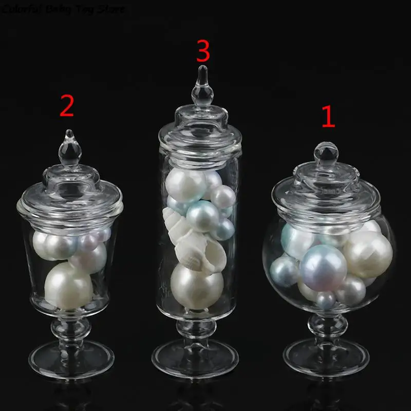 Dollhouse Miniature Glass Candy Jar Simulation Candy Bottle Model Toy 1/12 Scale Pretend Toy For Home Kitchen Decor
Dollhouse Miniature Glass Candy Jar Simulation Candy Bottle Model Toy 1/12 Scale Pretend Toy For Home Kitchen Decor