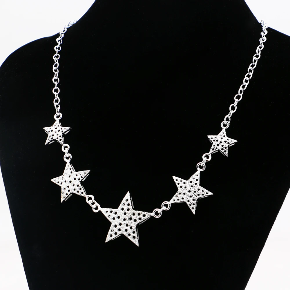 Noble Women's 925 Sterling Silver Necklace for Women Star Pendant Necklace 19 Inch Cocktail Party Jewelry Gifts
Noble Women's 925 Sterling Silver Necklace for Women Star Pendant Necklace 19 Inch Cocktail Party Jewelry Gifts