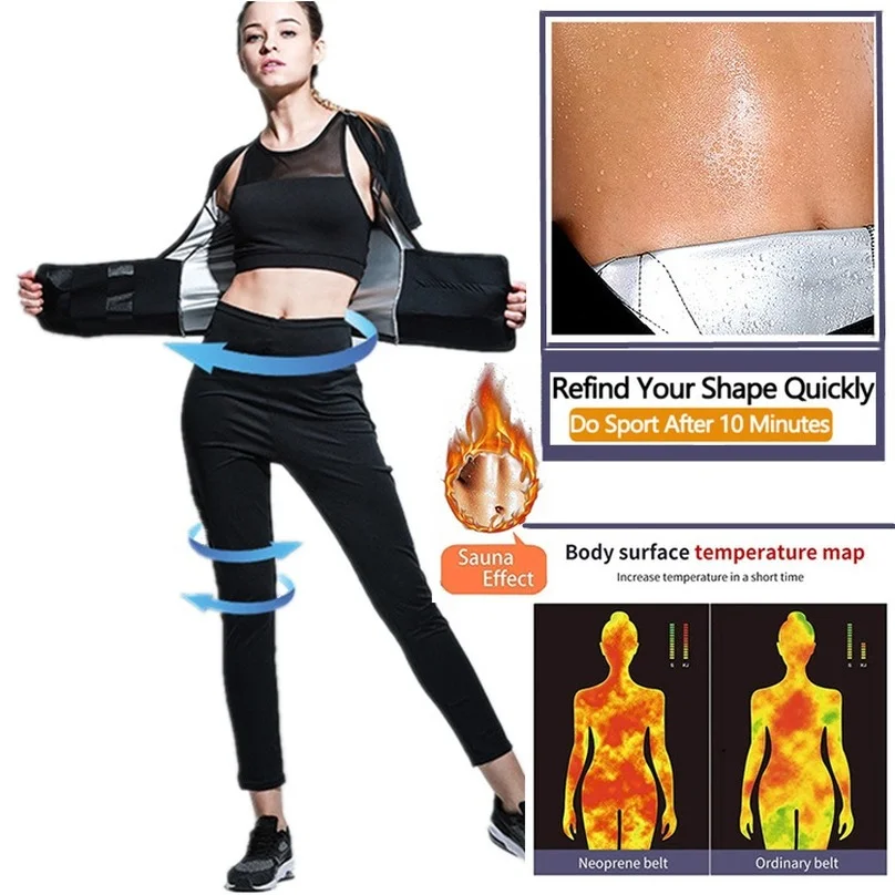 Women Sweat Sauna Suit Vest Pants Body Shapers Tummy Wrap Waist Trainer Slimming Tank Tops Shapewear Corset Fitness Flat Belly
Women Sweat Sauna Suit Vest Pants Body Shapers Tummy Wrap Waist Trainer Slimming Tank Tops Shapewear Corset Fitness Flat Belly