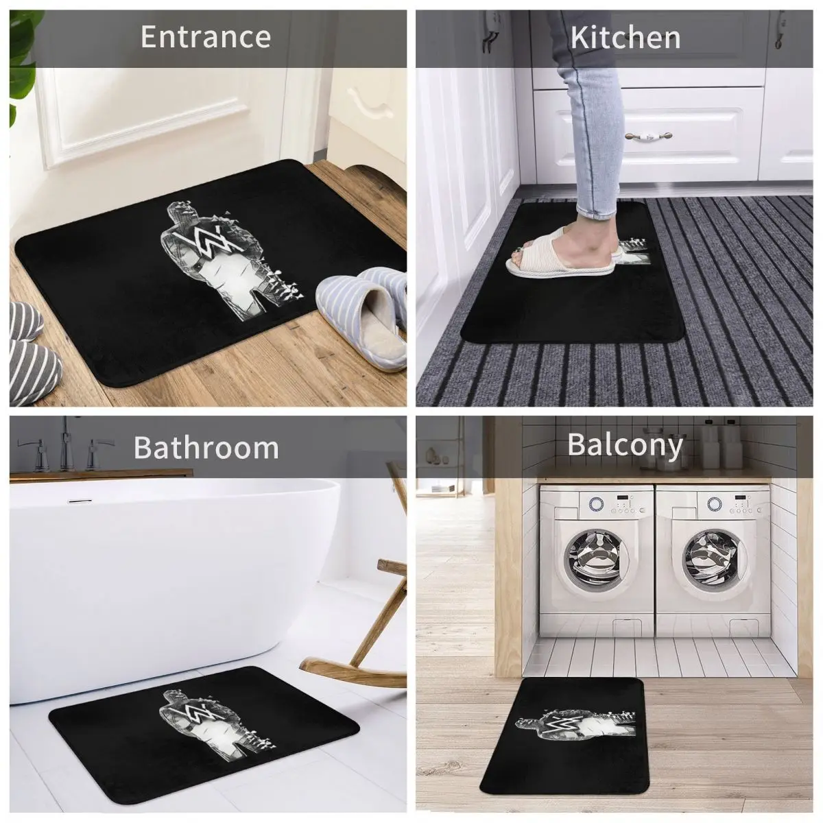 Black An White Sticker Bath Door Mat UFC Rug Carpet Decor Entrance Living Room Home Kitchen Bedroom Non-slip Porch
Black An White Sticker Bath Door Mat UFC Rug Carpet Decor Entrance Living Room Home Kitchen Bedroom Non-slip Porch