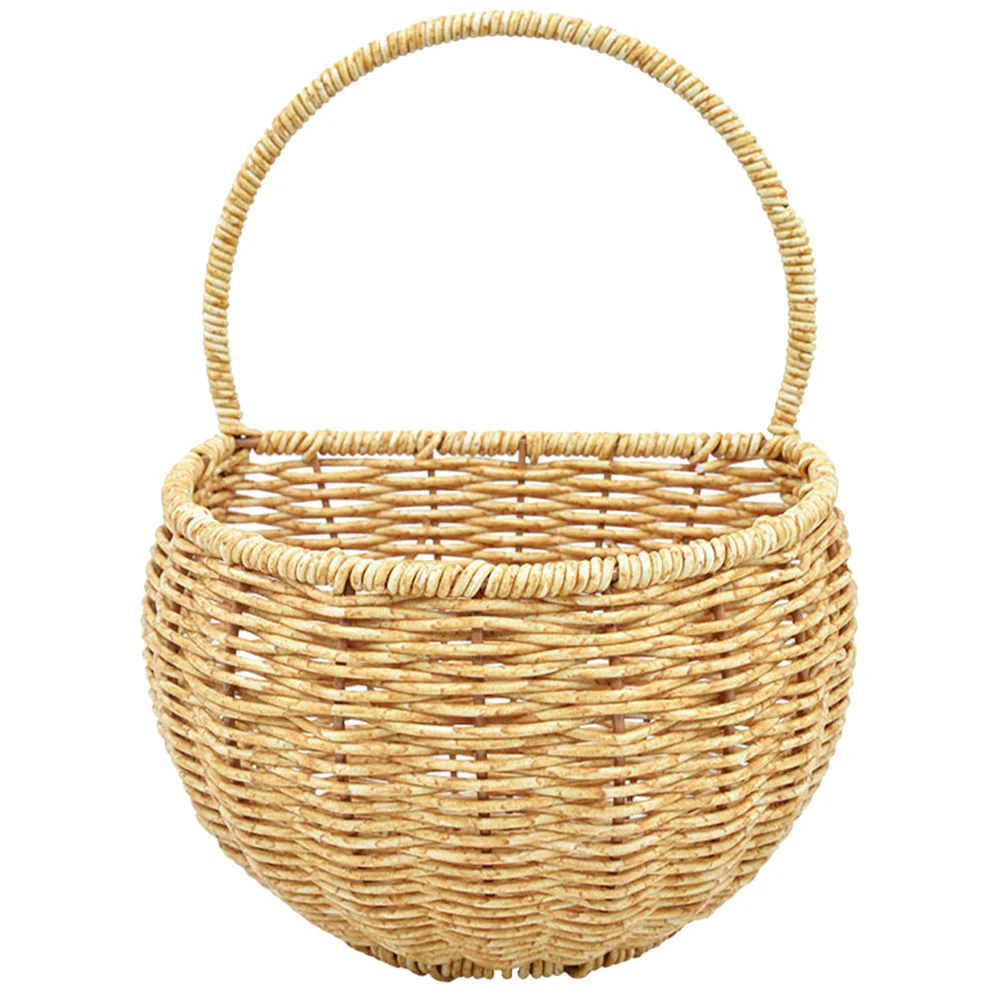 Basket Hanging Wall Egg Fruit Rattan Flower Wicker Vegetable Woven Baskets Kitchen Fruits Container Bread Picnic Willow Planter
Basket Hanging Wall Egg Fruit Rattan Flower Wicker Vegetable Woven Baskets Kitchen Fruits Container Bread Picnic Willow Planter