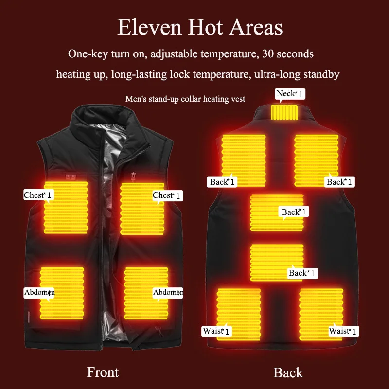 

Жилет с подогревом для мужчин и женщин, теплый умный пиджак с электрическим подогревом, зимняя модная куртка с двойным контролем для охоты