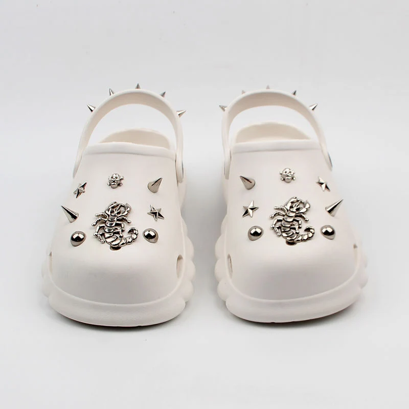 Summer Women Sandals Shoes Mules Garden Shoes Chain Charms Punk Fashion Sweet Sandal Platform Slippers Casual Shoes Sides Female
Summer Women Sandals Shoes Mules Garden Shoes Chain Charms Punk Fashion Sweet Sandal Platform Slippers Casual Shoes Sides Female