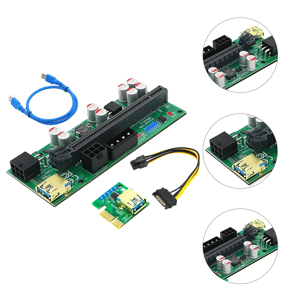 Pcieadapter Riser 16X E Graphics 6Pin 1Xcable Extension Extender Pci Mining Professionalboard Gpu
Pcieadapter Riser 16X E Graphics 6Pin 1Xcable Extension Extender Pci Mining Professionalboard Gpu
