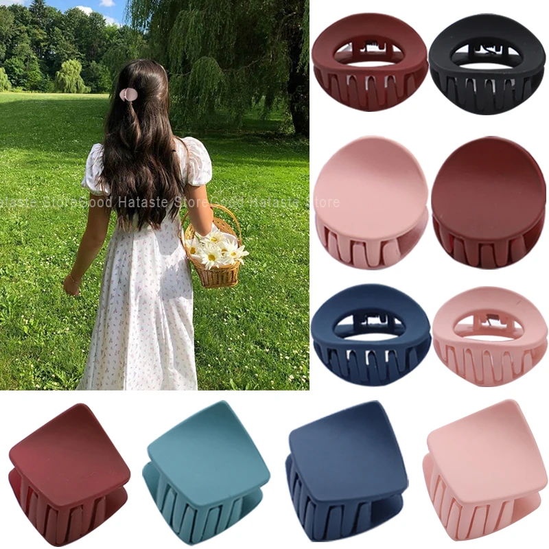 

New Sweet Hair Clip Mini Hair Claw Clip Women Solid Color Barrettes Hairpin Barrette Retro Hair Claws Girls Hair Accessories