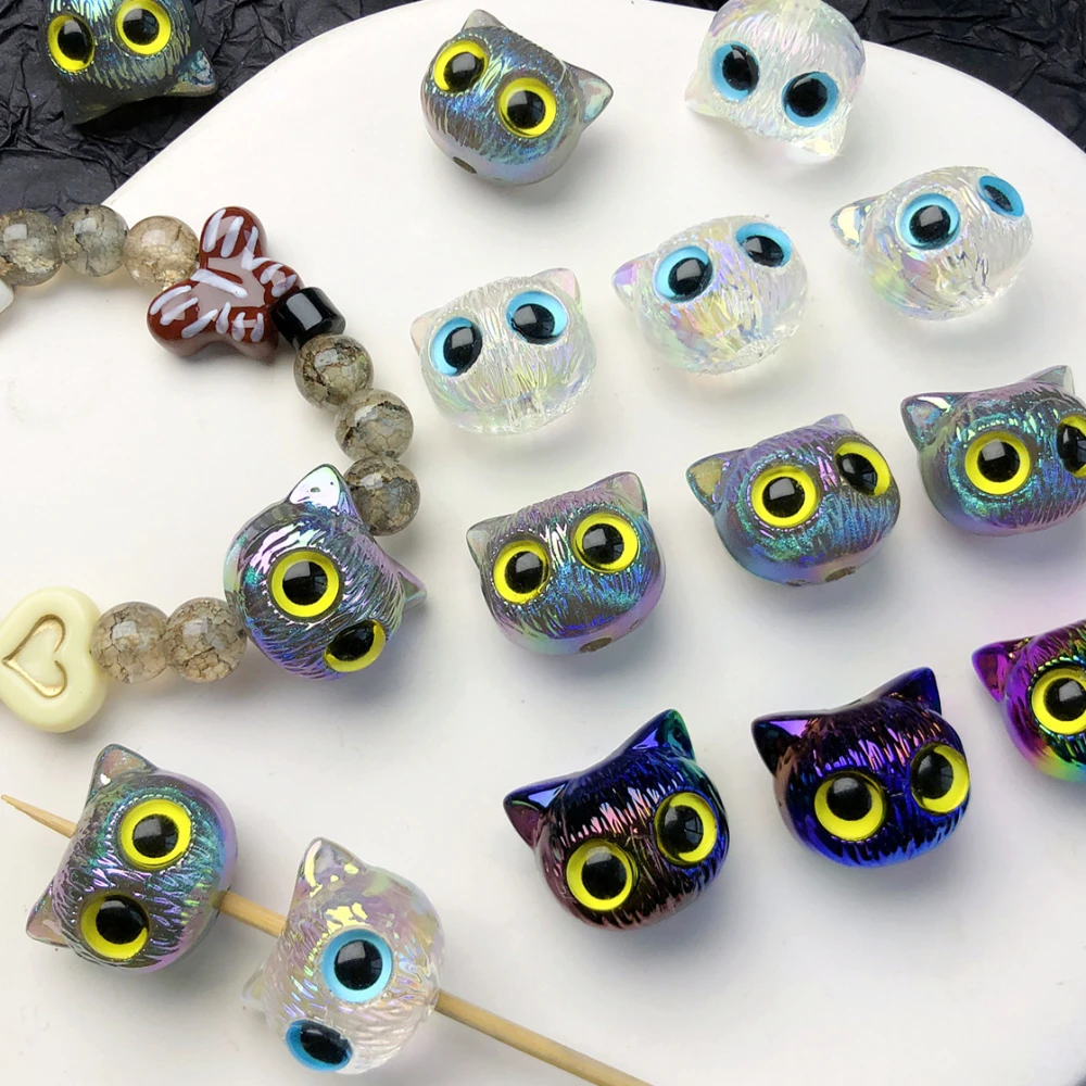 WZNB 5Pcs Cat Crystal Seed Beads Animal Spacer Beads for Diy Bracelet Necklace Jewelry Making Handmade Accessories Material
WZNB 5Pcs Cat Crystal Seed Beads Animal Spacer Beads for Diy Bracelet Necklace Jewelry Making Handmade Accessories Material