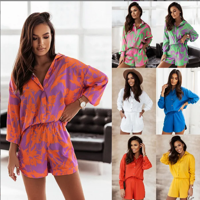 Short Sets Summer Short Sets Casual Shirts Summer Two Piece Set for Women Loose Shirt Women's Summer Suit Large Size Short Sets
Short Sets Summer Short Sets Casual Shirts Summer Two Piece Set for Women Loose Shirt Women's Summer Suit Large Size Short Sets