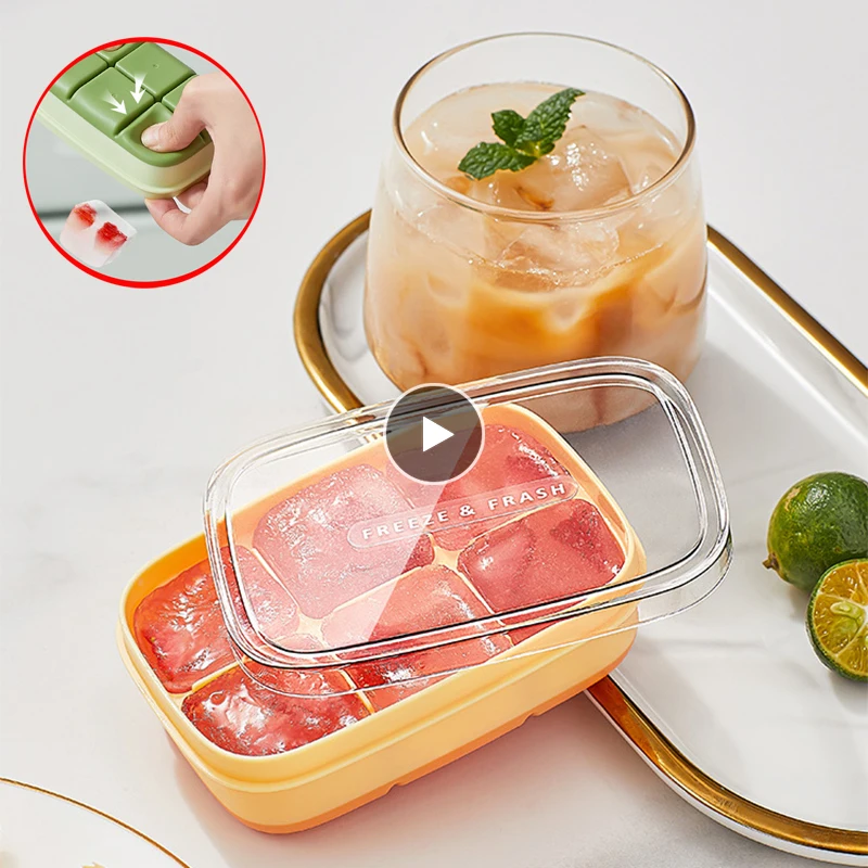 6 Grids Ice Cube Trays Reusable Silicone Mold Kitchen Gadget Ice Cream Machine Ice Mold Cocktail Ice Cube Mold Bar Accessories
6 Grids Ice Cube Trays Reusable Silicone Mold Kitchen Gadget Ice Cream Machine Ice Mold Cocktail Ice Cube Mold Bar Accessories