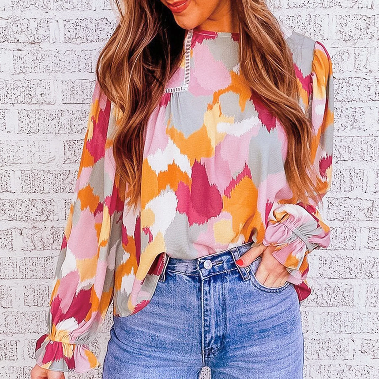 Women V Neck Pack 2022 Winter Ladies Lace Print Long Sleeve Loose Casual Tee Shirt Blouse Stripped Shirts for Women
Women V Neck Pack 2022 Winter Ladies Lace Print Long Sleeve Loose Casual Tee Shirt Blouse Stripped Shirts for Women