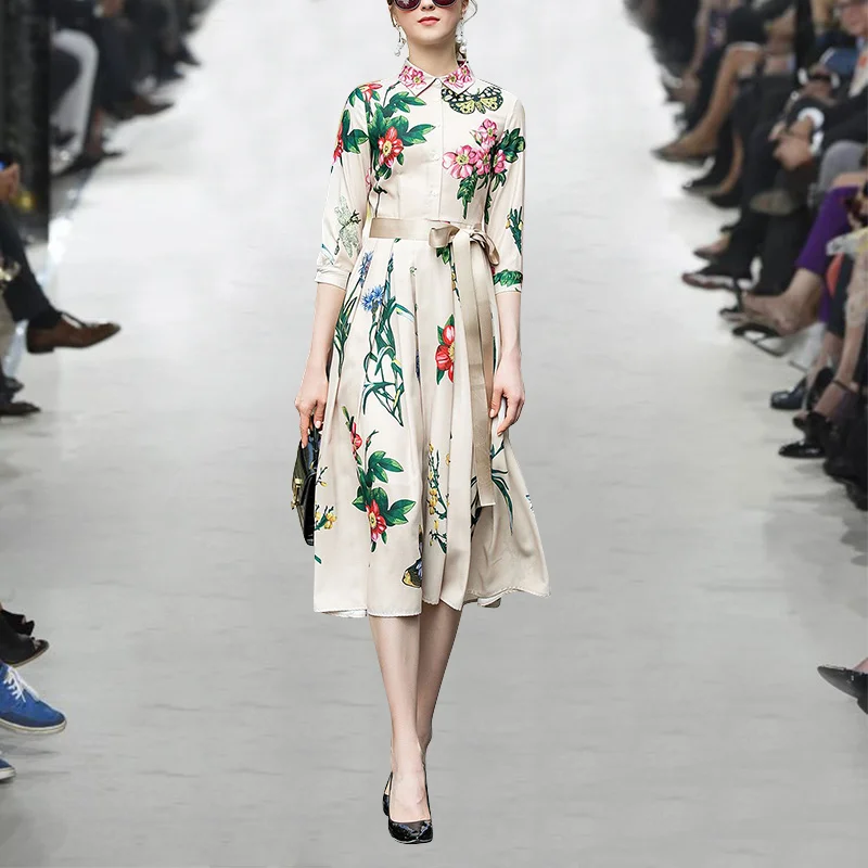 Spring and summer 2022 new polo neck 5/3 sleeve slim elegant temperament feminine knee dress
Spring and summer 2022 new polo neck 5/3 sleeve slim elegant temperament feminine knee dress