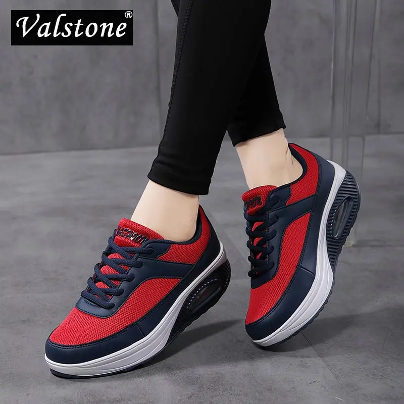 Кроссовки Valstone женские сетчатые, Повседневная Уличная обувь на платформе, на шнуровке, дышащие, для отдыха, большие размеры, весна
Кроссовки Valstone женские сетчатые, Повседневная Уличная обувь на платформе, на шнуровке, дышащие, для отдыха, большие размеры, весна