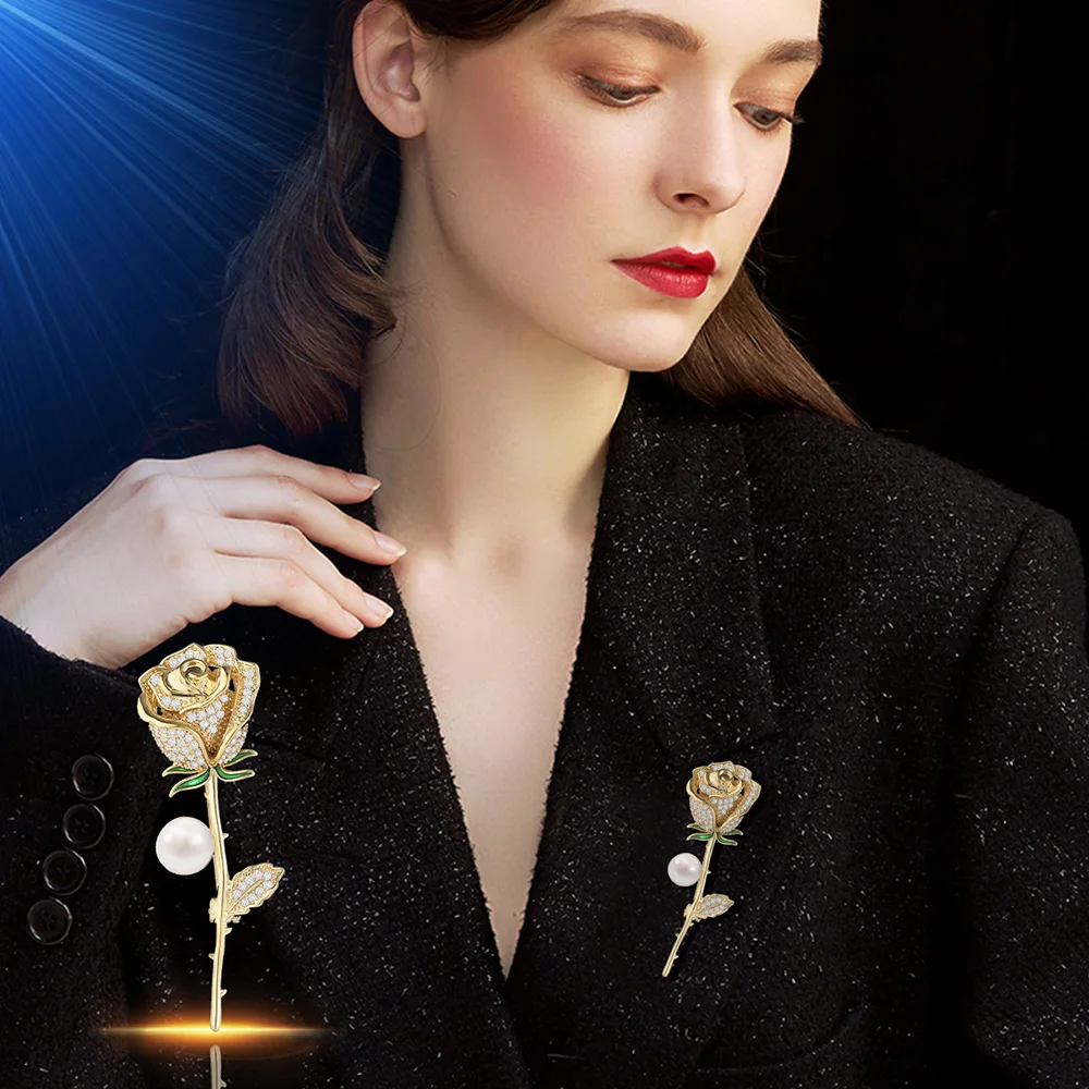 2024 Fashion New Style Temperament Rose Crystal Pearl Brooch Light Luxury Breast Flower Suit Coat Luxury Accessories Wholesale
2024 Fashion New Style Temperament Rose Crystal Pearl Brooch Light Luxury Breast Flower Suit Coat Luxury Accessories Wholesale