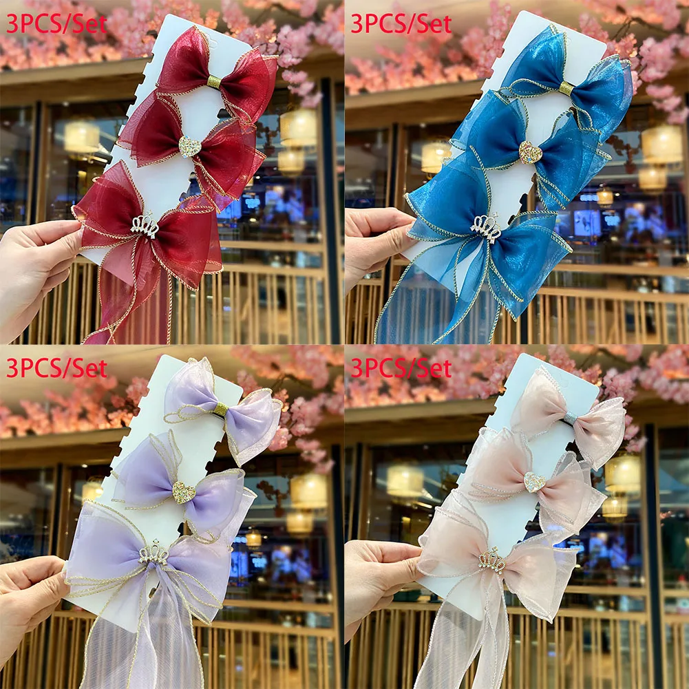 3PCS Bow Hairpin Children's Hair Accessories Princess Super Fairy Streamer Hairpin Cute Clip Girls Pan Hair Headdress Girl 2022
3PCS Bow Hairpin Children's Hair Accessories Princess Super Fairy Streamer Hairpin Cute Clip Girls Pan Hair Headdress Girl 2022