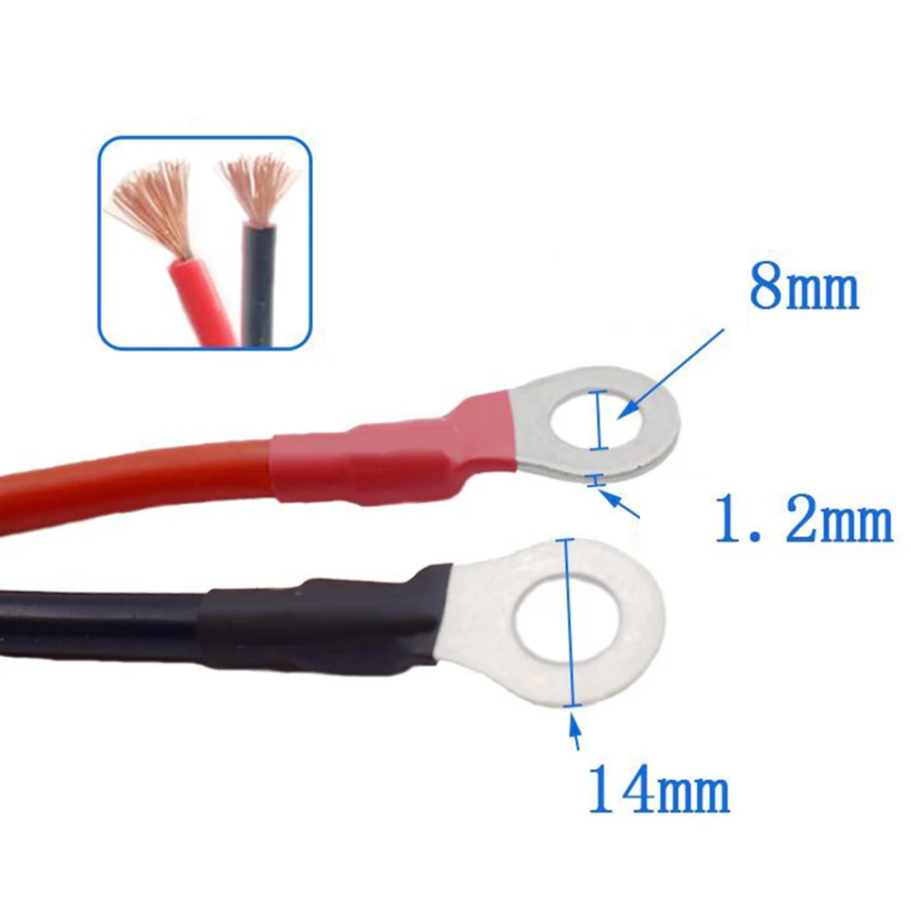 100A Copper Wire EC5 Plug To Pure Copper O-Terminal Cable Car Battery Starter 2 Cores 10awg 50cm Jump Starter Parts
100A Copper Wire EC5 Plug To Pure Copper O-Terminal Cable Car Battery Starter 2 Cores 10awg 50cm Jump Starter Parts