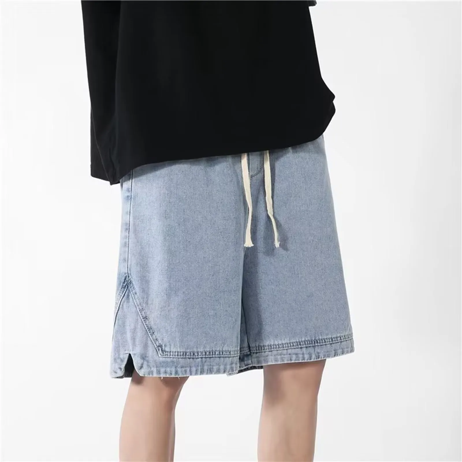 Mens Summer Loose Straight Leg Casual Pocket Denim Quarter Shorts Glitter Foam
Mens Summer Loose Straight Leg Casual Pocket Denim Quarter Shorts Glitter Foam