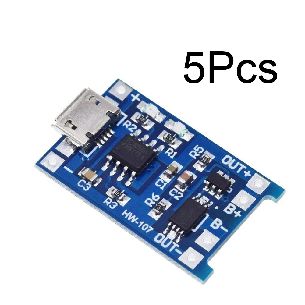 5pcs 5V 3A Lithium Battery Charger Module Charging Board For Voltage 3.6 3.7V Polymer
5pcs 5V 3A Lithium Battery Charger Module Charging Board For Voltage 3.6 3.7V Polymer