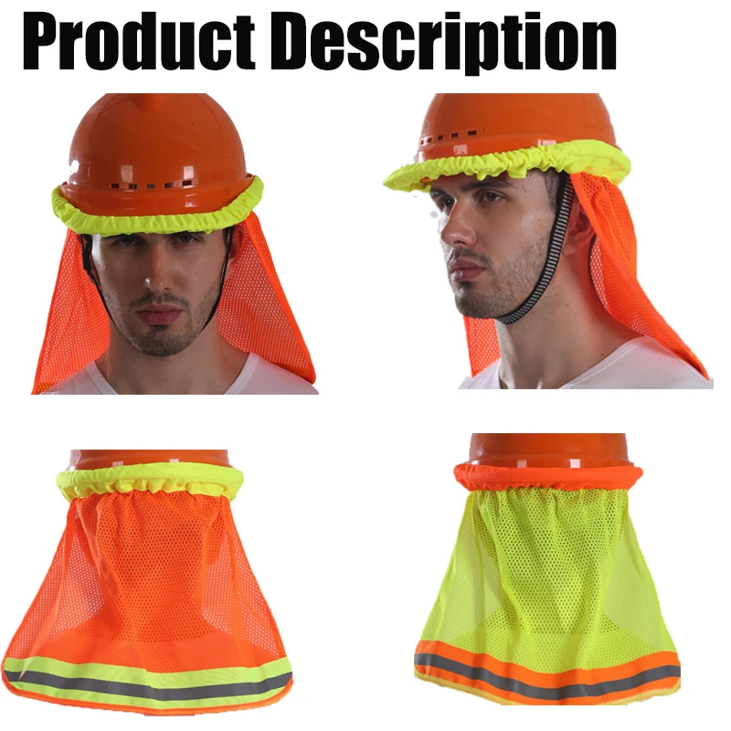 Sun Protection Reflective Stripe Neck Shield Safety Hard Hat Cap Sun Shade Workplace Safety Summer High Temperature Sunshade
Sun Protection Reflective Stripe Neck Shield Safety Hard Hat Cap Sun Shade Workplace Safety Summer High Temperature Sunshade