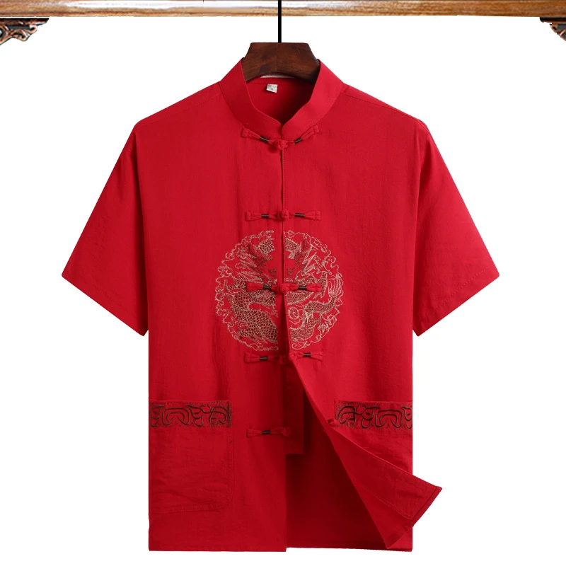 Traditional Chinese Tang Suit Men's Stand-up Collar Cotton Linen Shirt Male Hanfu Pocket Tai Chi Clothing High Quality
Traditional Chinese Tang Suit Men's Stand-up Collar Cotton Linen Shirt Male Hanfu Pocket Tai Chi Clothing High Quality