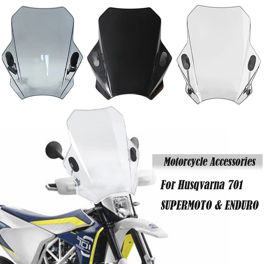 For Husqvarna 701 SUPERMOTO & ENDURO Universal Motorcycle Windshield Glass Cover Screen Deflector Motorcycle Accessories
For Husqvarna 701 SUPERMOTO & ENDURO Universal Motorcycle Windshield Glass Cover Screen Deflector Motorcycle Accessories