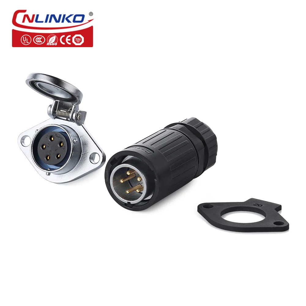 CNLINKO M20 IP67 waterproof 10A 5 Pin Industrial Outlet Socket Connector for Slot Game Machine audio video telecommunication
CNLINKO M20 IP67 waterproof 10A 5 Pin Industrial Outlet Socket Connector for Slot Game Machine audio video telecommunication
