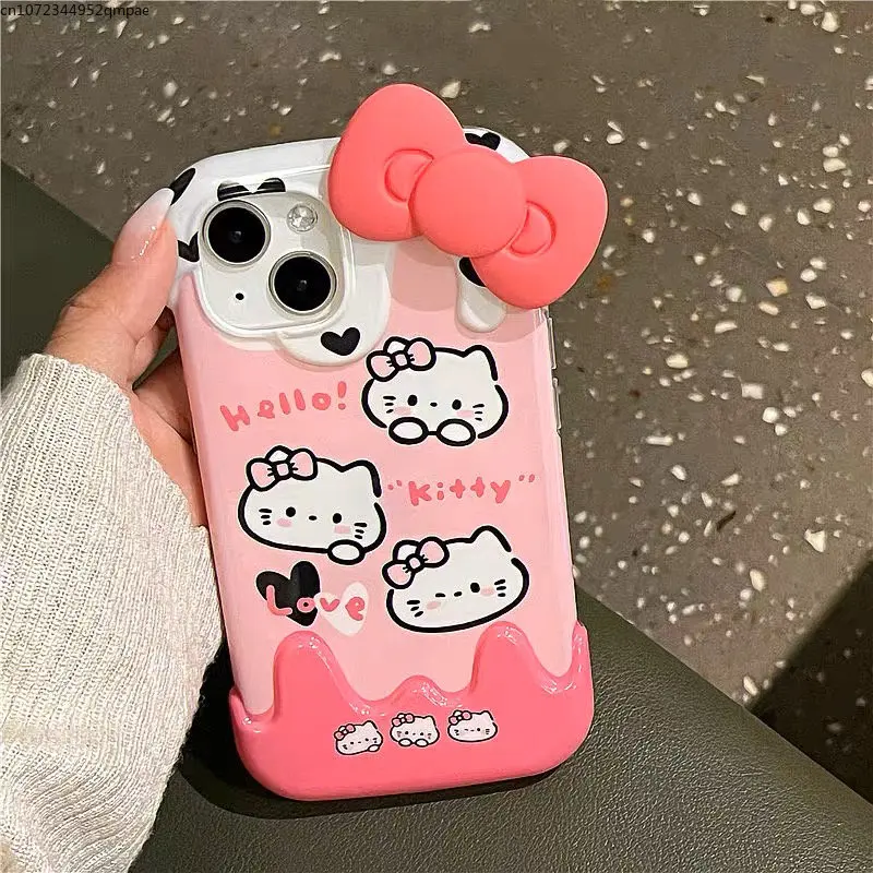 Cute Cartoon 3D Bow Tie Sanrio Hello Kitty Phone Case for IPhone 14 13 12 11 Pro Max 14 Pro Anti-drop Soft Back Cover Girl Gift
Cute Cartoon 3D Bow Tie Sanrio Hello Kitty Phone Case for IPhone 14 13 12 11 Pro Max 14 Pro Anti-drop Soft Back Cover Girl Gift