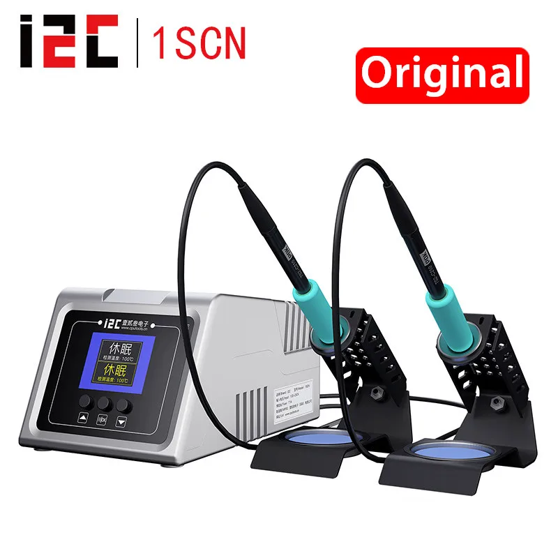 I2C 1SCN Smart Double Welding Station with C210/C115 Soldering Handle Electric Soldering Iron Station for Cell Phone PCB Repair
I2C 1SCN Smart Double Welding Station with C210/C115 Soldering Handle Electric Soldering Iron Station for Cell Phone PCB Repair