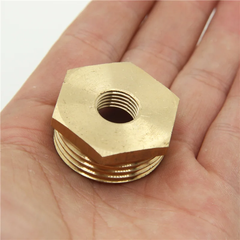 Brass Hex Bushing Reducer Pipe Fitting 1/8 1/4 3/8 1/2 3/4 Threaded Reducing Copper Water Gas Adapter Coupler Connector
Brass Hex Bushing Reducer Pipe Fitting 1/8 1/4 3/8 1/2 3/4 Threaded Reducing Copper Water Gas Adapter Coupler Connector