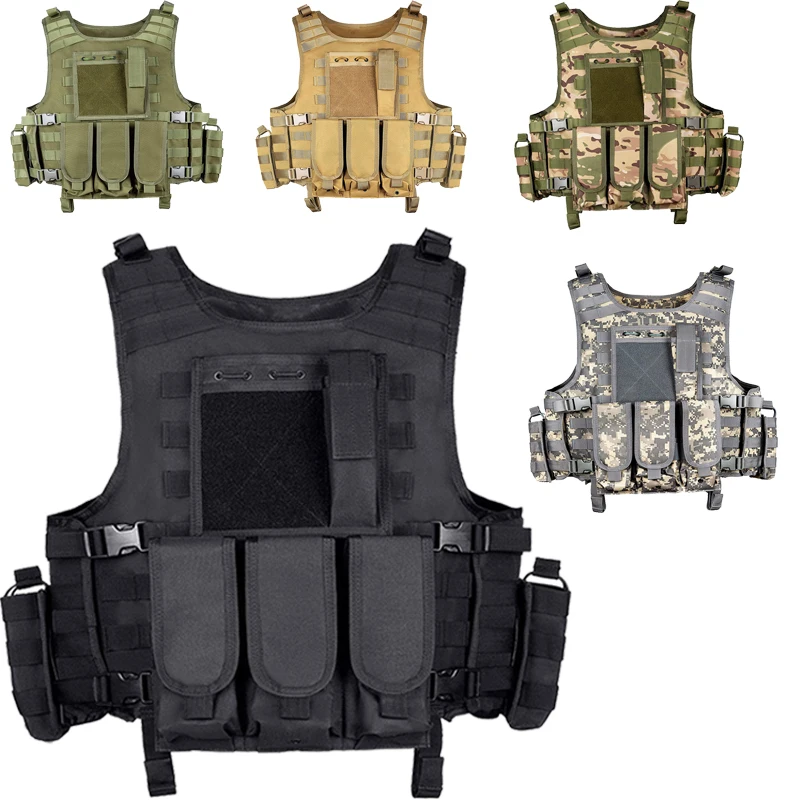 Hunting buckle vest military onboard magazine air gun paintball CS outdoor protective lightweight tactical military vest
Hunting buckle vest military onboard magazine air gun paintball CS outdoor protective lightweight tactical military vest