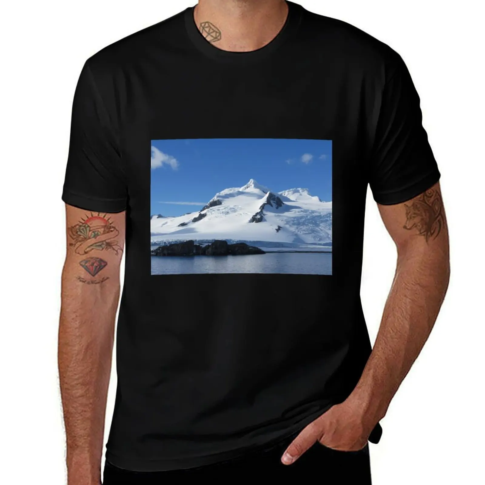 Футболка Livingston Island Antarctica летний топ винтажная рубашка с аниме мужские рубашки