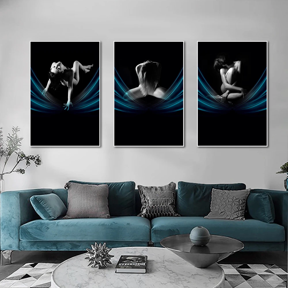 Sexy Nude Girl Canvas Painting Black Background Modern Figure Posters And Prints Wall Art Picture For Living Room Home Decor 
Sexy Nude Girl Canvas Painting Black Background Modern Figure Posters And Prints Wall Art Picture For Living Room Home Decor