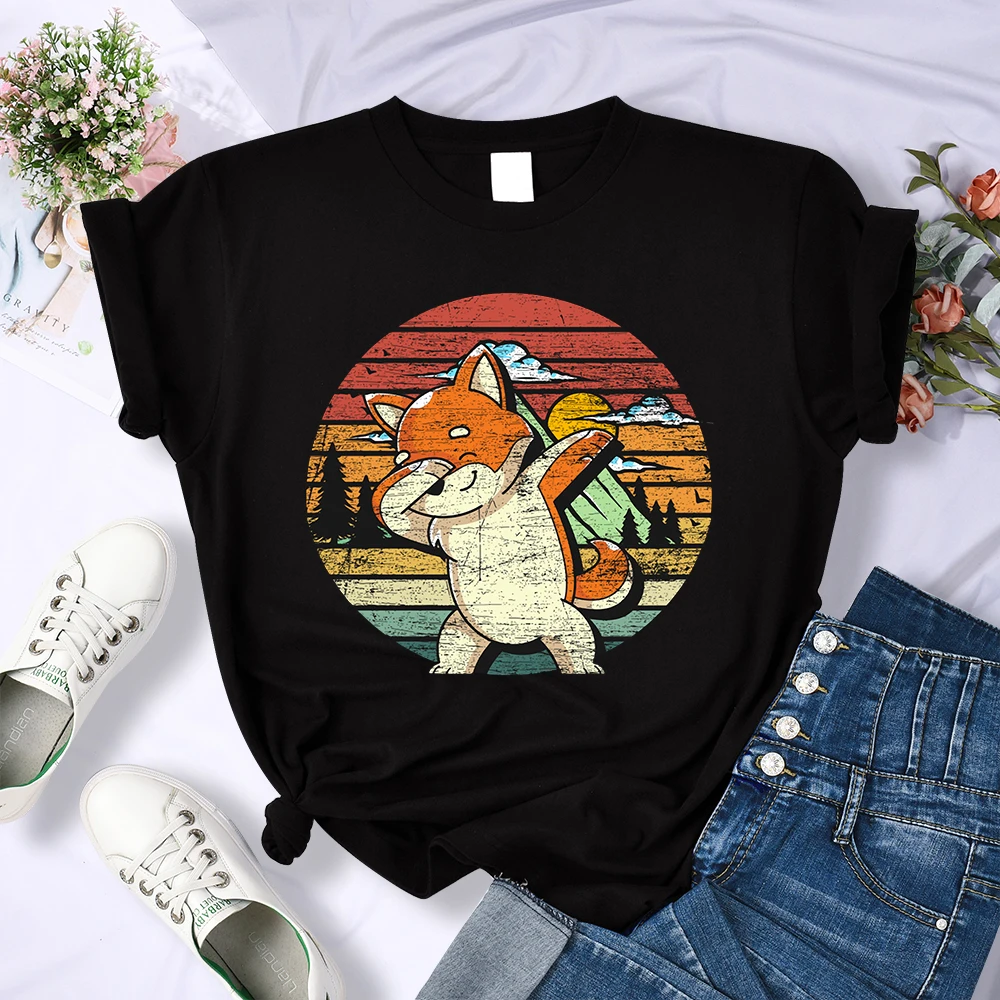 Styling Dog Under Retro Sunset Printed Tshirts Women Summer Street T-Shirt Casual O-Neck Clothing Breathable Cool Short Sleeve
Styling Dog Under Retro Sunset Printed Tshirts Women Summer Street T-Shirt Casual O-Neck Clothing Breathable Cool Short Sleeve