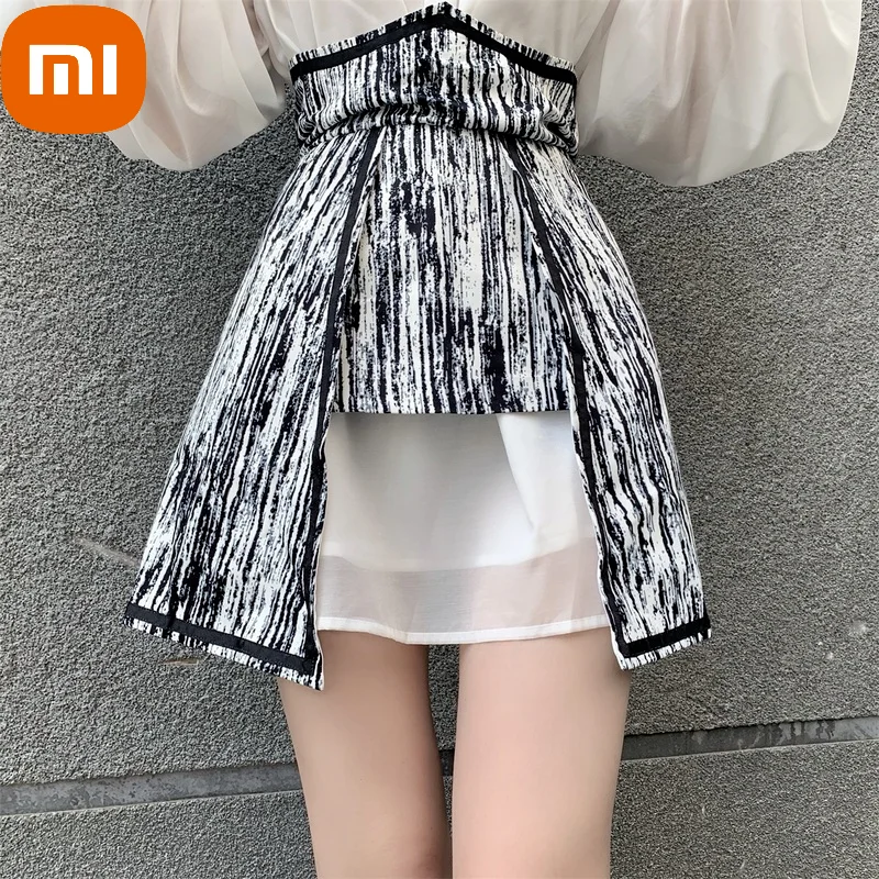 Летняя элегантная повседневная юбка Xiaomi, женская дизайнерская винтажная юбка с высокой талией, милая Праздничная юбка А-силуэта
Летняя элегантная повседневная юбка Xiaomi, женская дизайнерская винтажная юбка с высокой талией, милая Праздничная юбка А-силуэта