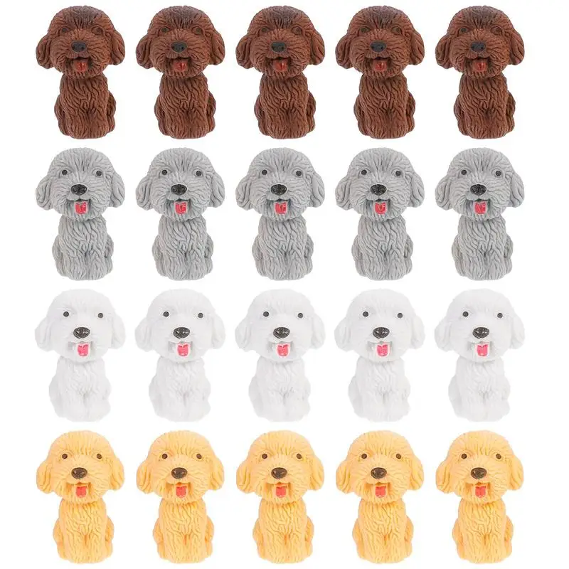 20Pcs Teddy Dog Pencil Erasers Simulation Puppy Can Insert Pencil Eraser Rubber Erasers Stationery for Student (Random Color)
20Pcs Teddy Dog Pencil Erasers Simulation Puppy Can Insert Pencil Eraser Rubber Erasers Stationery for Student (Random Color)