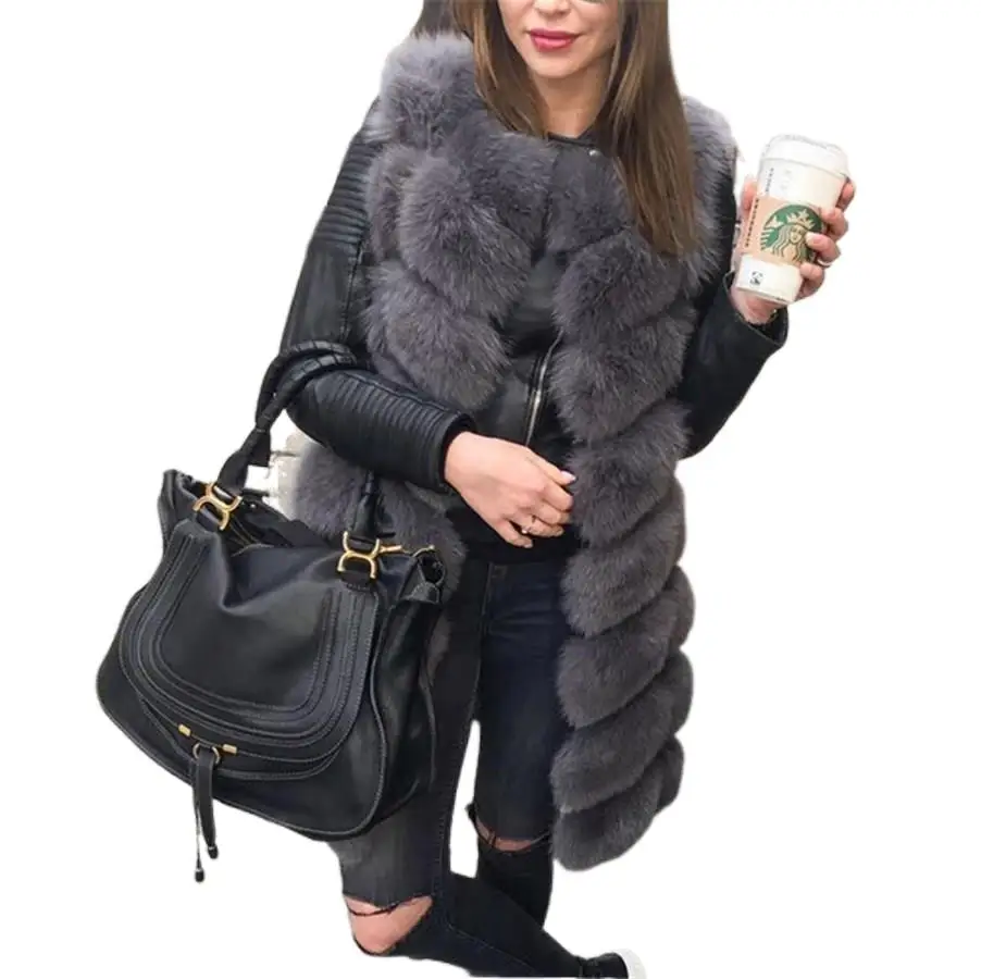 Luxury Natural Real Fox Fur Vest Natural Fur Coats 88cm Female Fashion Warm Long Waistcoat Real Fur Coat Fox Vest Jacket 7XL
Luxury Natural Real Fox Fur Vest Natural Fur Coats 88cm Female Fashion Warm Long Waistcoat Real Fur Coat Fox Vest Jacket 7XL
