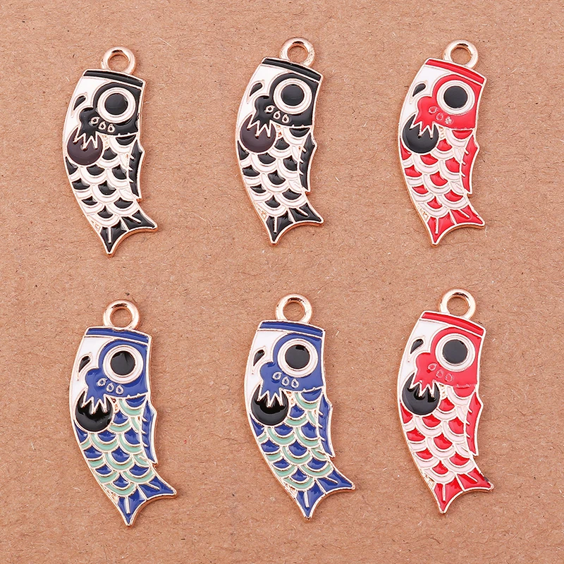 10pcs Cute Colorful Enamel Fish Charms Pendants for Making Women Fashion Drop Earrings Necklaces DIY Keychains Jewelry Findings
10pcs Cute Colorful Enamel Fish Charms Pendants for Making Women Fashion Drop Earrings Necklaces DIY Keychains Jewelry Findings