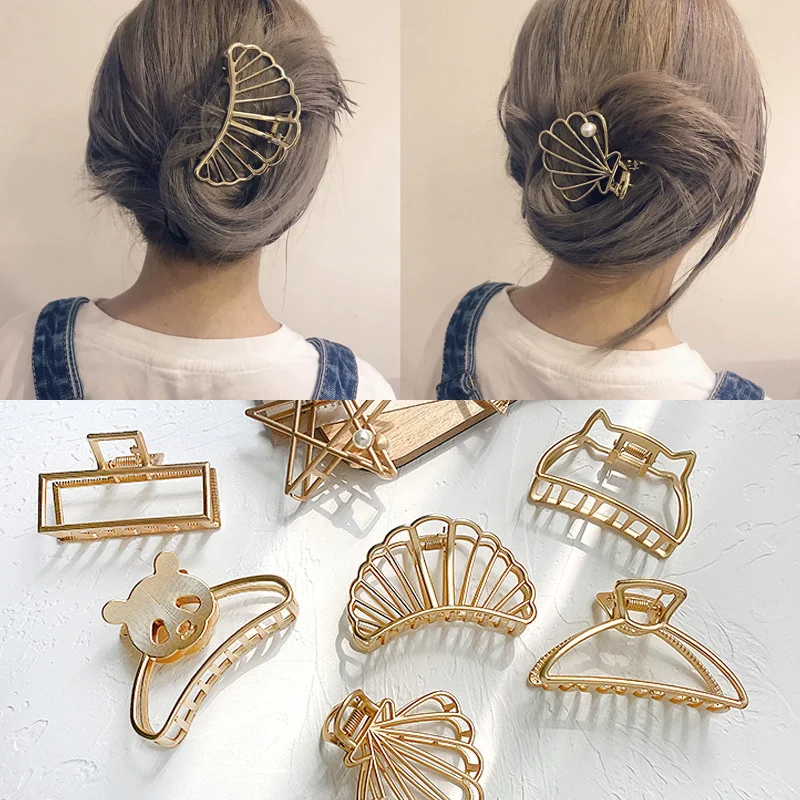 Korean Minimalist Style Geometric Metal Catch Clip Ponytail Clip Women Bath Hair Clips Hair Accessories
Korean Minimalist Style Geometric Metal Catch Clip Ponytail Clip Women Bath Hair Clips Hair Accessories