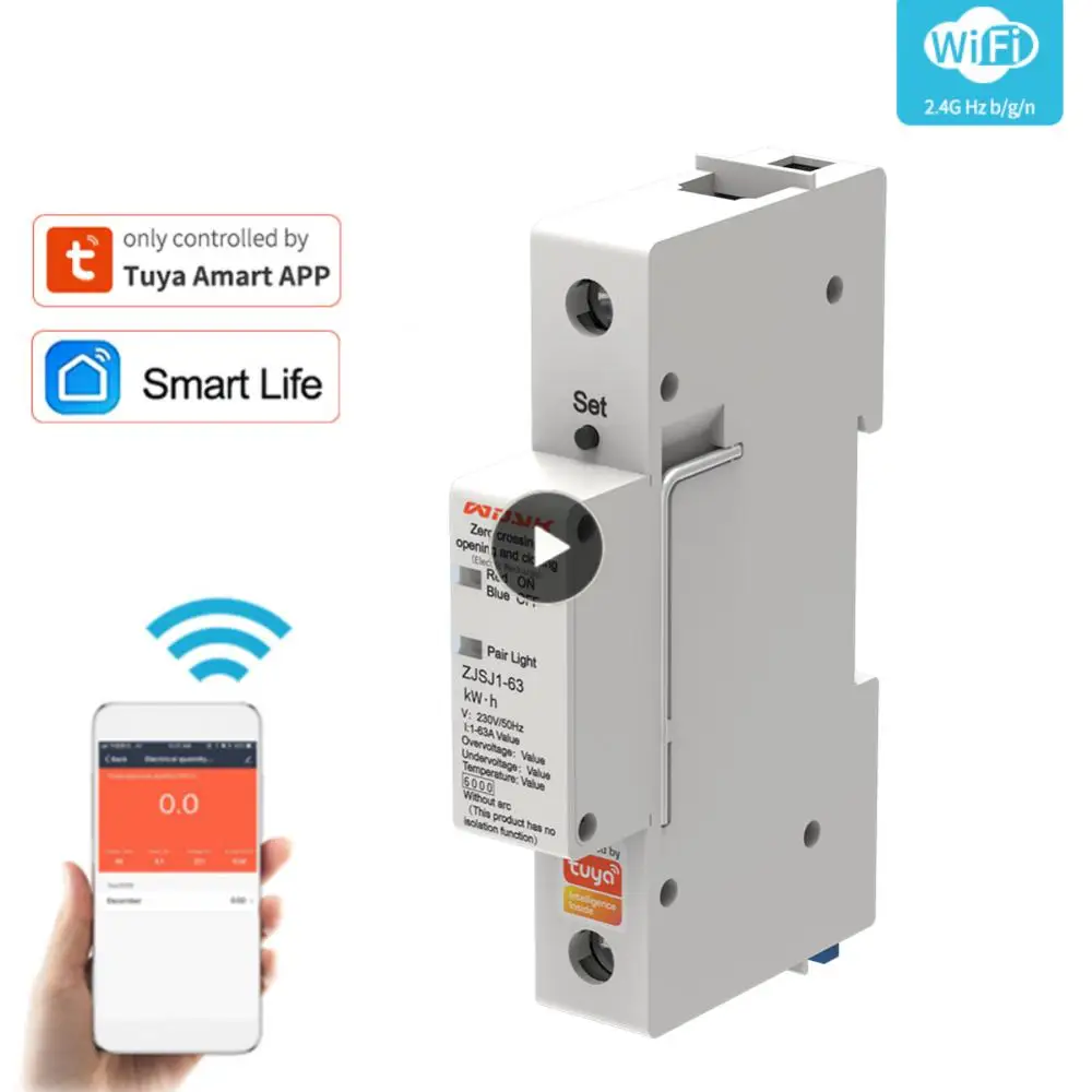 Wifi Smart Energy Meter Tuya Single Phase Single Phase Meter 1p Energy Acquisition Switching Smart Home Multi-functional 63a
Wifi Smart Energy Meter Tuya Single Phase Single Phase Meter 1p Energy Acquisition Switching Smart Home Multi-functional 63a